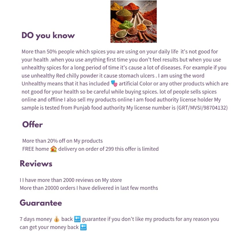 Dhaniya Powder 50 Grams Limited Offer