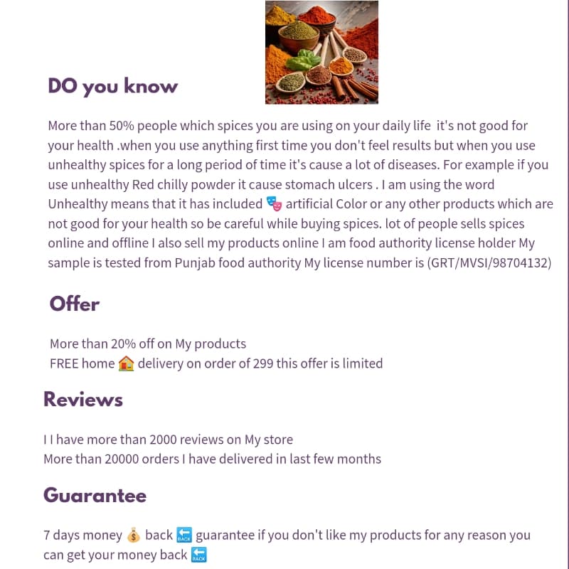Haldi Powder 500 grams Buy Now Offer Is Limited