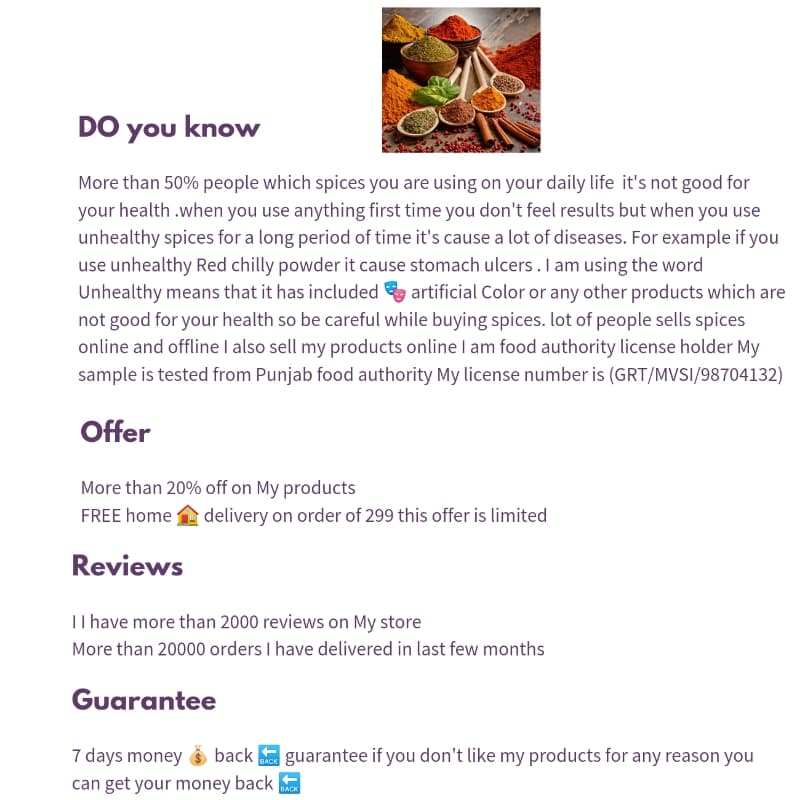 Sabut Kali Mirch 500 Grams Free Home Delivery